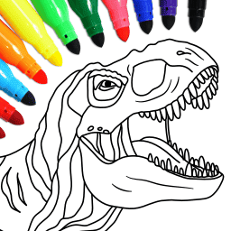 Dino Coloring Game