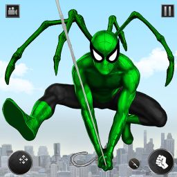 Flying Spider Hero Man Games